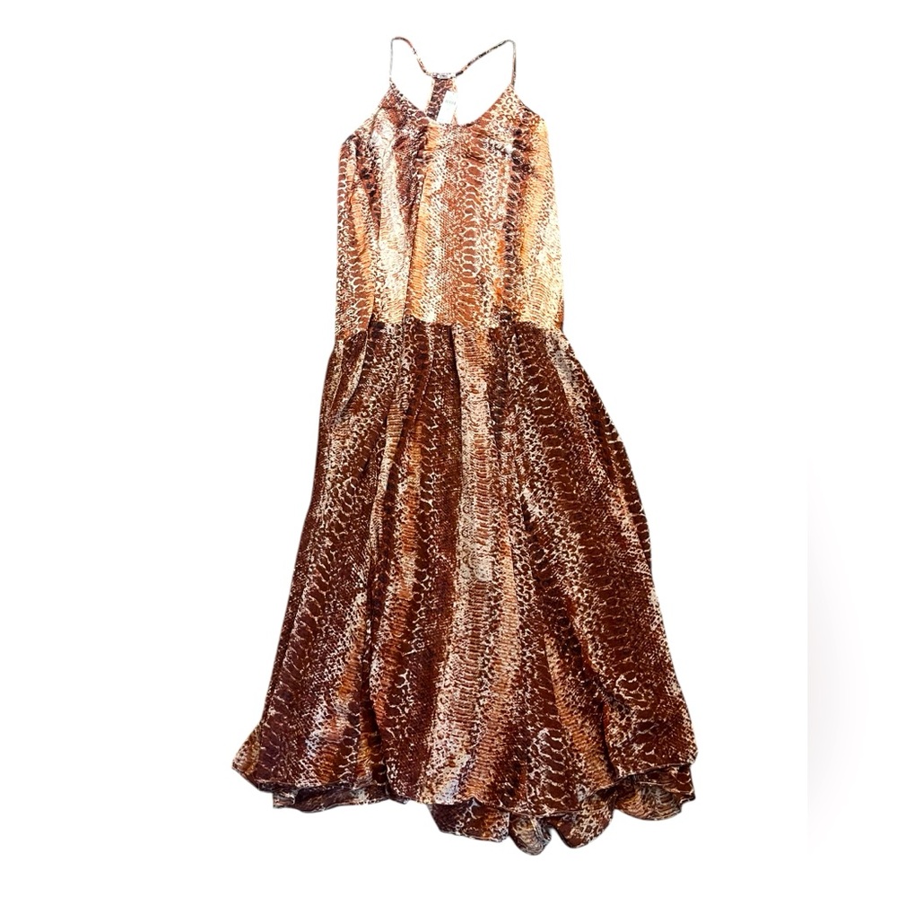 Anthropologie Sleeveless Sheer Midi Dress XL Women's Casual Printed NWT - Picture 9 of 15